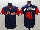 Red Sox 41 Chris Sale The Conductor Navy 2018 Players Weekend Team Jerseys,baseball caps,new era cap wholesale,wholesale hats